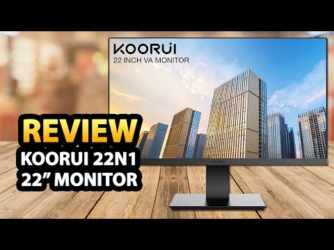 KOORUI ‎22N1 monitor 22 LED Full HD • Unboxing, installation and settings  overview 