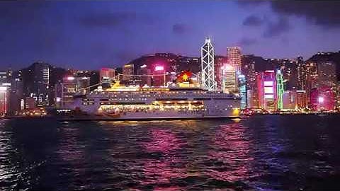 HONG KONG COLORFUL NIGHT VIEW - MUHTEŞEM HONG KONG GECE MANZARASI