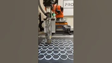 3D Printing Decorative Panel with a robot arm #architecture