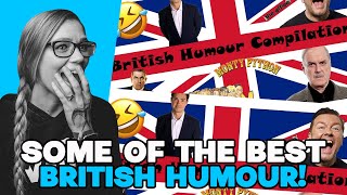 AMERICAN REACTS TO ICONIC BRITISH HUMOUR  | AMANDA RAE |