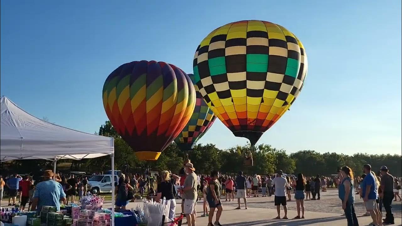 Balloon takeoff hyperlapse Firelake Fireflight Balloon Festival 2022