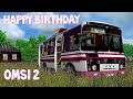 Happy birthday Omsi 2 10years! Праздничный маршрут на автобусе ПАЗ 32054 на карте Юрья