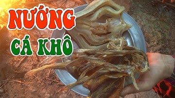 Nướng cá khô trên than củi thơm ngon ở Cai Lậy