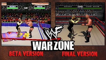 WWF War Zone - Beta vs. Final Comparison