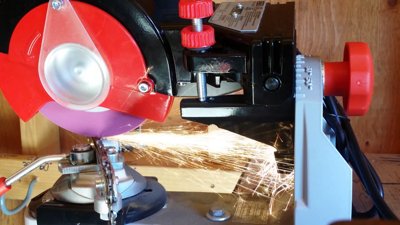 Oregon 520 120 Bench Mounted Chain Grinder Youtube