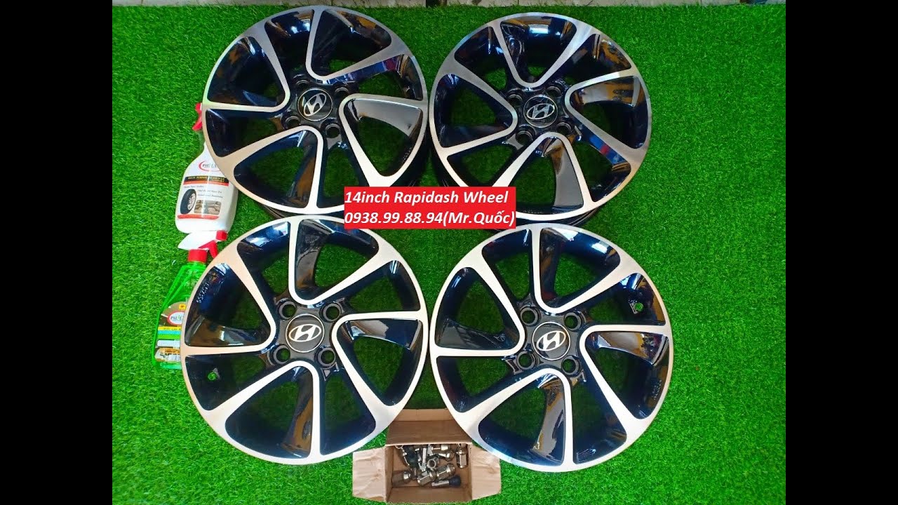 MÂM(LAZANG) 14INCH THEO XE HYUNDAI I10 LẮP VỪA CÁC XE... - youtube