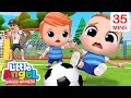 Main Sepakbola, Cetak Gol! ⚽️ Kartun Anak | Little Angel Bahasa Indonesia