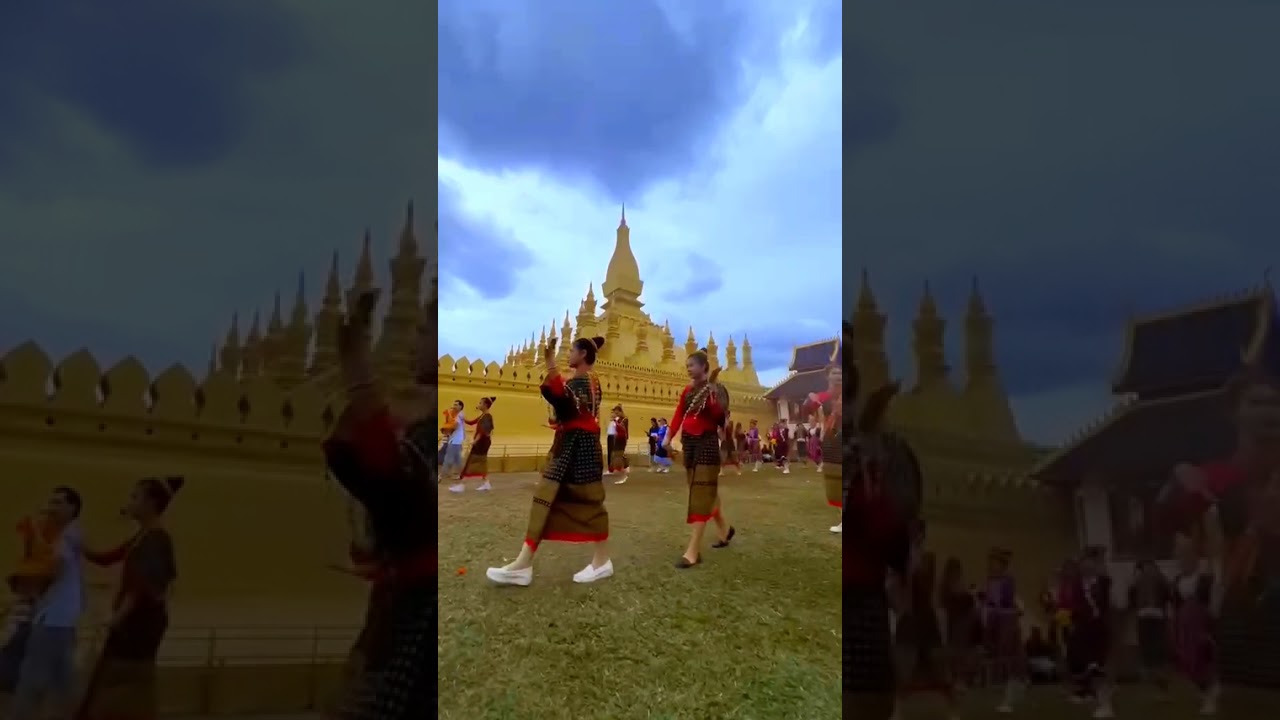 ການແຫ່ປະສານເຜີງ ທີ່ພະທາດຫລວງວຽງຈັນ