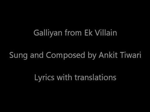 أغنية Galliyan مترجمه من فيلم Ek Villain Youtube