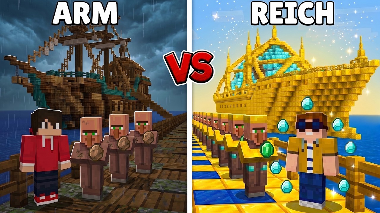 ARMES SCHIFF vs. REICHES SCHIFF in Minecraft!