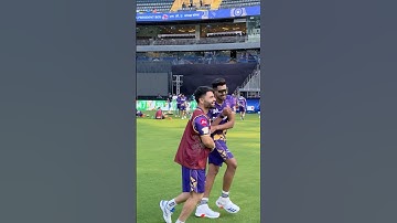 Rinku Singh playing football 😅⚽ #AmiKKR | #TATAIPL2025 | #MIvKKR