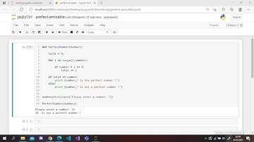 Jupyter Notebook / Perfect Numbers and Amicable Numbers with Python