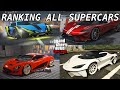 Ranking all supercars from worst to best in gta online 2023