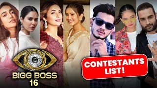 Bigg Boss 16 Contestants List | Munawar, Divyanka Tripathi, Surbhi Jyoti, Vivian Dsena, Erica, Sonam