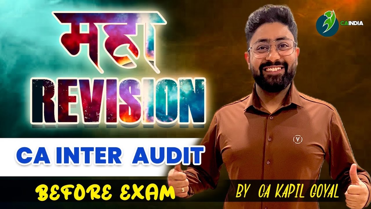 CA Inter Audit Maha Marathon for Nov 23 Exam by CA Kapil Goyal - Target ...