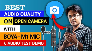 How to set boya mic in Open Camera | Open camera best audio settings | Open camera audio source