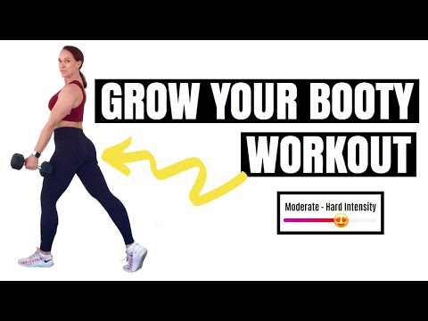 40 MIN GROW YOUR BOOTY WORKOUT | Strength Focused | Mini Band + Weights — Penny Barnshaw - Garage Fitness Girl