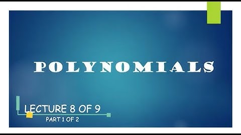 AM015 CHAPTER 5 (LECTURE 8 OF 9) PART 1