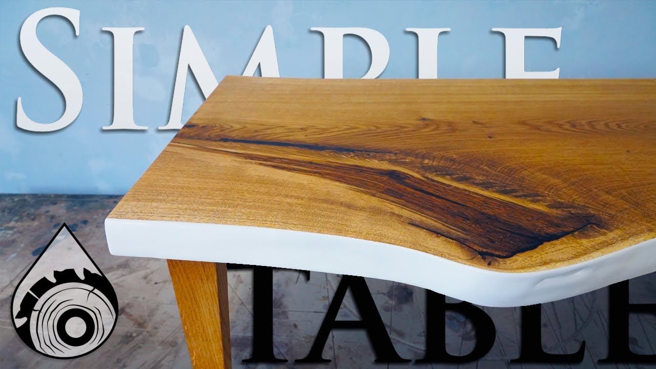 making live edge coffee table - YouTube