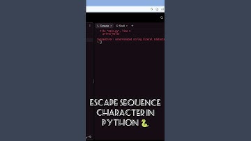 Escape Sequence Character in Python programming coding language #coding #computer #software #python