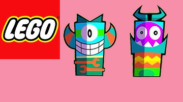 How to Build Lego Mixels Totems - Stop Motion Build | Bricks and Clay Play