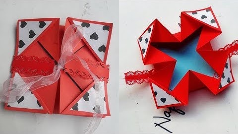 DIY Napkin Fold Card for Exploding Box/ Scrapbook || Tutorial for Scrapbook  || Handmade Card ||