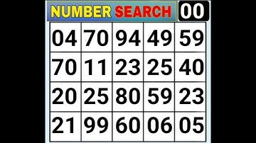 Number Search. #2 Game Will Test Your Brain Power! | Memory | brain game | Quiz