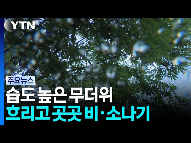 [출근길 YTN 날씨 8/27] 습도 높은 무더위...흐리고 곳곳 비·소나기 / YTN