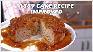 1889 Cake Recipe Revamped   Apple Upside Down Cake  Glen And Friends Cooking