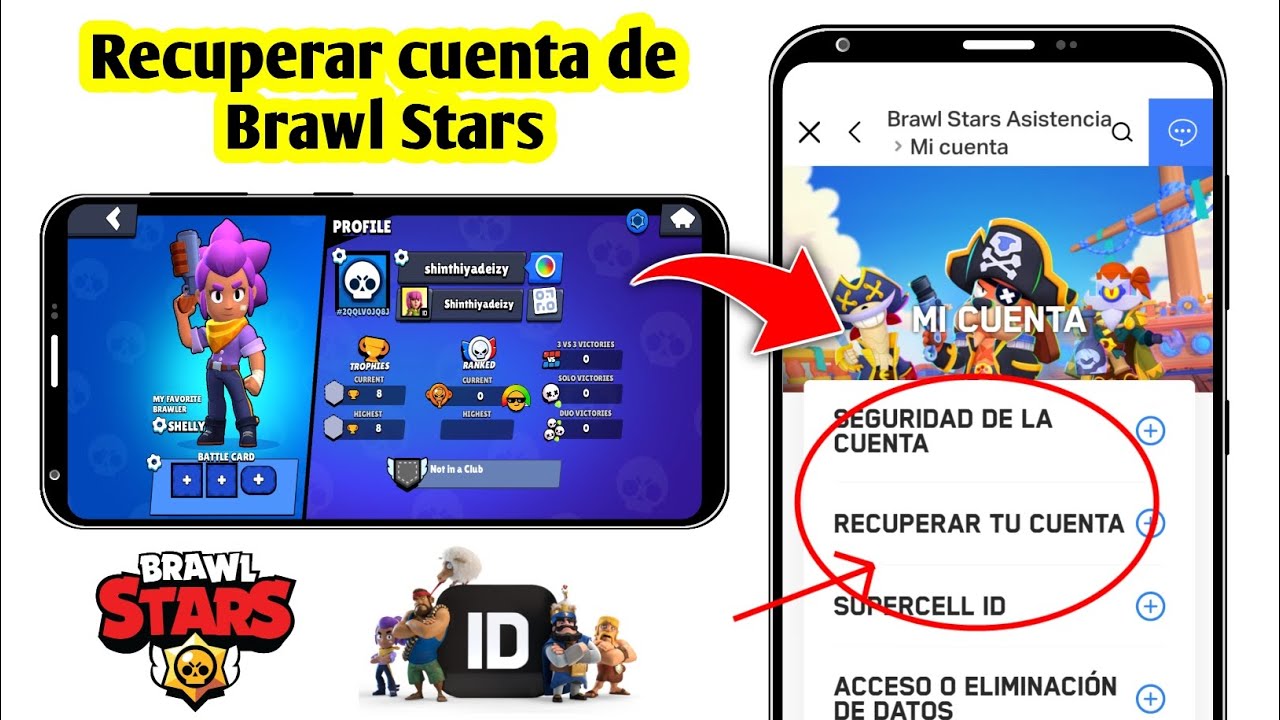 Cómo recuperar la cuenta de Brawl Stars (2024) | recuperar id de