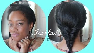 Tutorial | Super Easy Fishtail Braid on Textured Hair