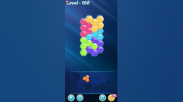 BLOCK! Hexa Puzzle! 5 Holic Level 100 (Rotate) - Lösung Solution Walkthrough