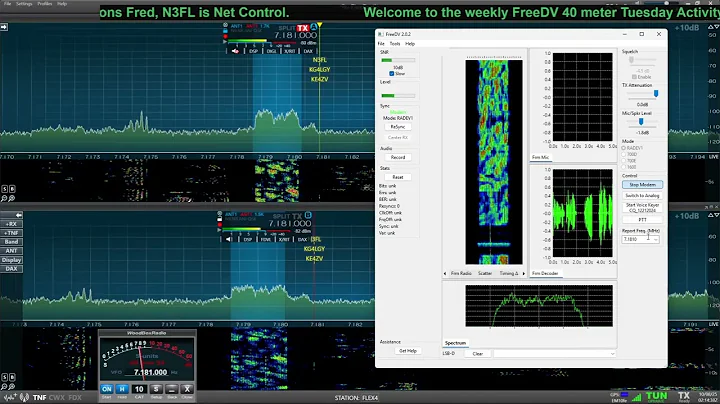 Replay of the FreeDV 40 meter Activity Net,  for Tuesday October 7, 2025