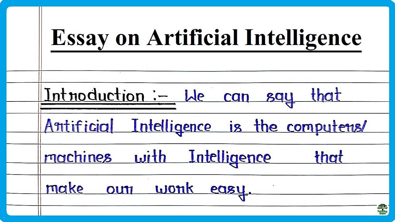 artificial intelligence essay topics