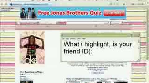 Finding Your Friend ID.