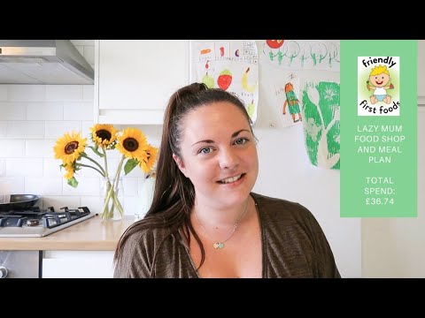 Lazy mum meal plan and food shop