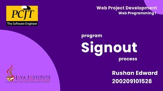 Program the user sign out process using session management