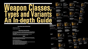 Weapon Classes, Types and Variants - An In-depth Guide - Recommended weapons guide - The Division 2