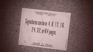 Understanding Book Signatures