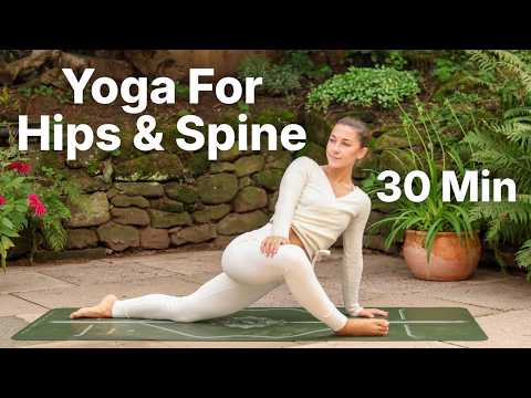 30 Min Yoga For Hips & Spine | All Levels Yoga Flow to Reset