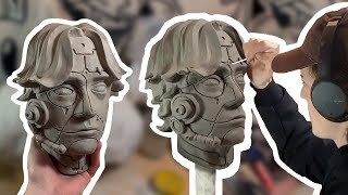 Sculpting a Self Portrait! - Sculpting a Human Head!