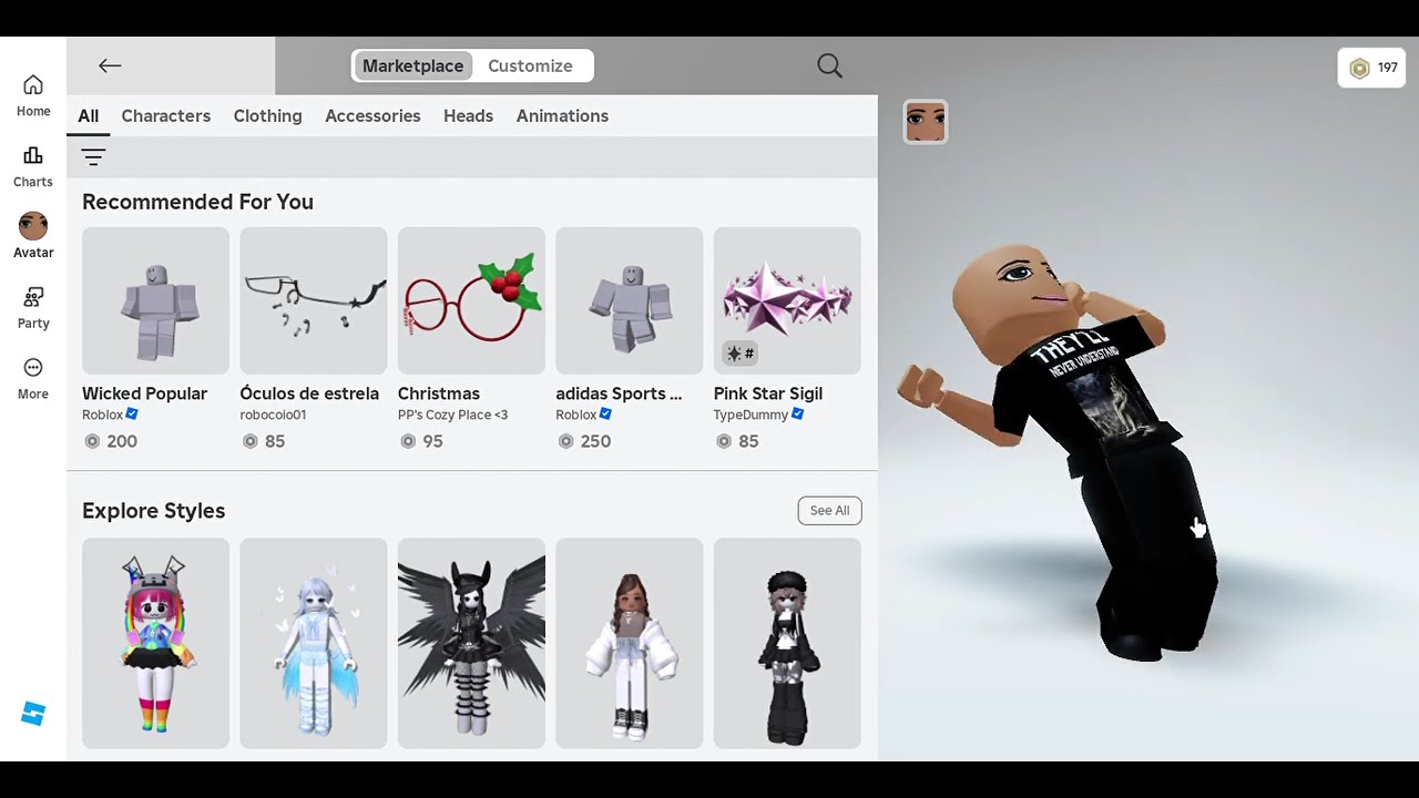500 robux shopping spree! (on ROBLOX)