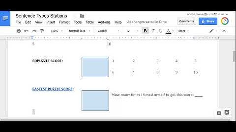Sentence Types EdPuzzle Video