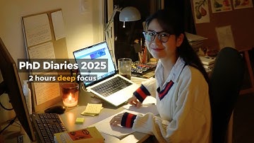 Study With Me | Rainy Night Cozy Ambience | Real Typing ASMR | 2 hours Deep Focus No Breaks