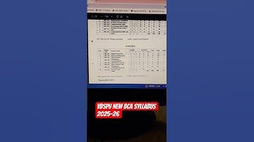 VBSPU BCA New NEP Syllabus effective from session 2025-26 #singhdigital #vbspunewupdate