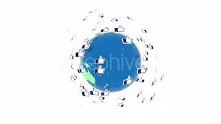 Social Media Like Globe Spin | Motion Graphics - Envato elements