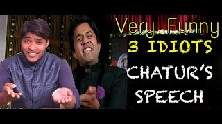 3 Idiots Funny Chatur Speech Balatkar Pe Balatkar 2