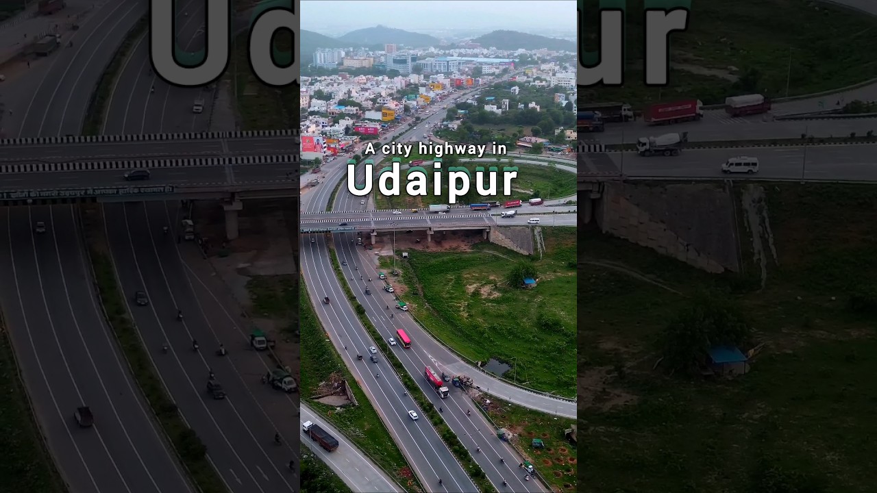 Udaipur City Highway After Rain 🌧️ | Aerial 4K View of Rajasthan