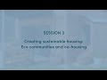 Creating sustainable housing eco communities and cohousing