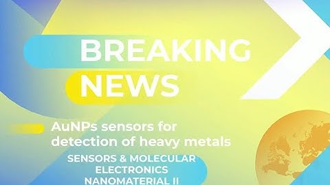 AuNPs sensors for detection of heavy metals in water